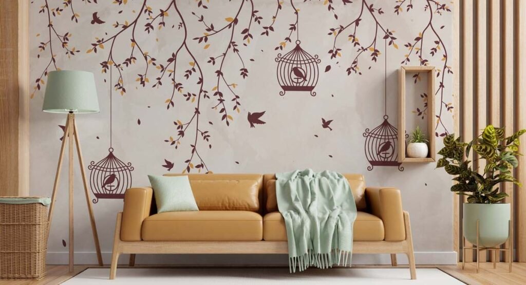 11.Mural Style Wallpaper.