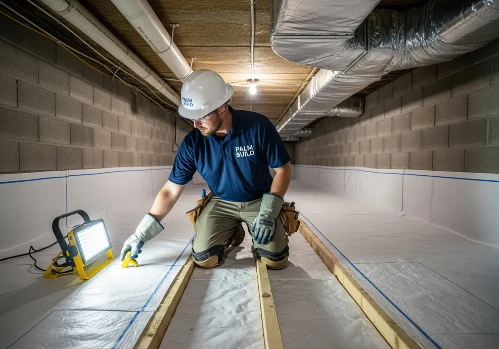 Step 1Inspecting and Preparing the Crawl Space.